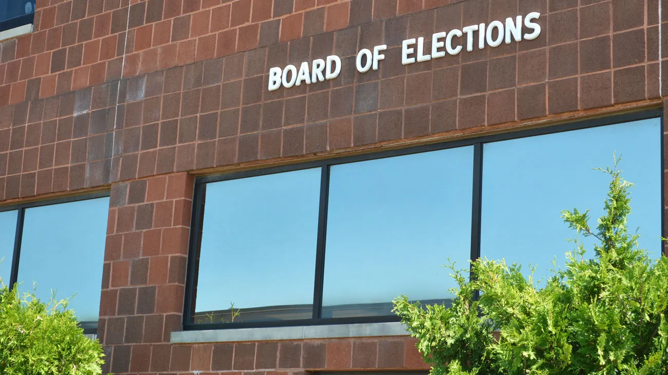 Front of Board of Elections Building